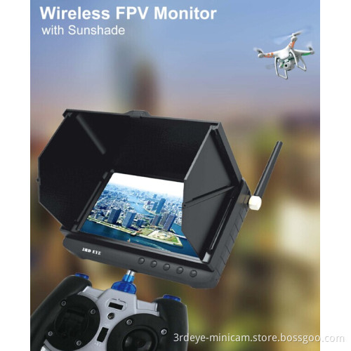 5" 32chs 5.8GHz Wireless DVR with Sunshade